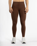Women brown legging front view