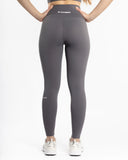 Women charcoal legging back view