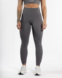 Women charcoal legging front view