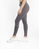 Women charcoal legging side view