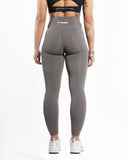 Women gray legging back view