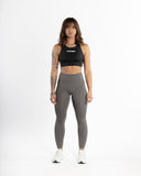 Women gray legging front view