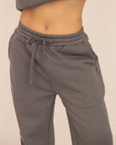 women oversized gris pantalon front view