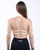 Women yellow sport bra view
