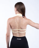 Women yellow sport bra view