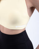 Women yellow sport bra view