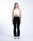 Women yellow sport bra view