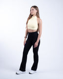 Women yellow sport bra view