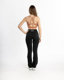 Women marron sport bra back view