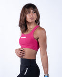 Women rose sport bra side view