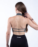 Women grenn sport bra view
