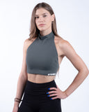 Women grenn sport bra view