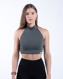 Women grenn sport bra view