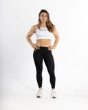 Women white sport bra front view