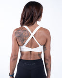 Women whit sport bra back view