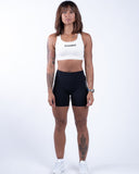Women whit sport bra front view