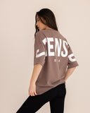t-shirt-Women-beige-oversized-back-view