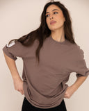 t-shirt-Women-beige-oversized-front-view
