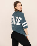 t-shirt-Women-green-oversized-side-view