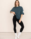 t-shirt-Women-green-oversized-front-view